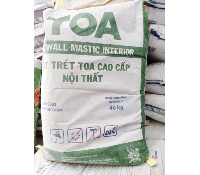 BỘT TRÉT CAO CẤP TOA WALL MASTIC NỘI THẤT