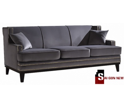 Ghế sofa cổ điễn màu xám -Mã SG0001