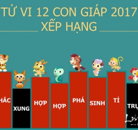 Tử vi và màu sắc may mắn của 12 con giáp năm 2018(Năm Mậu Tuất)